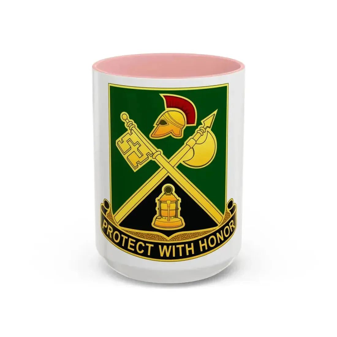 143 Military Police Battalion CAANG (U.S. Army) Accent Coffee Mug 15oz Pink - Go Mug Yourself