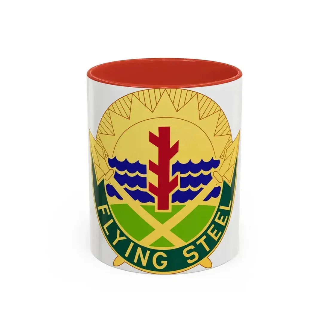 143 Military Police Battalion (U.S. Army) Accent Coffee Mug 11oz Red - Go Mug Yourself