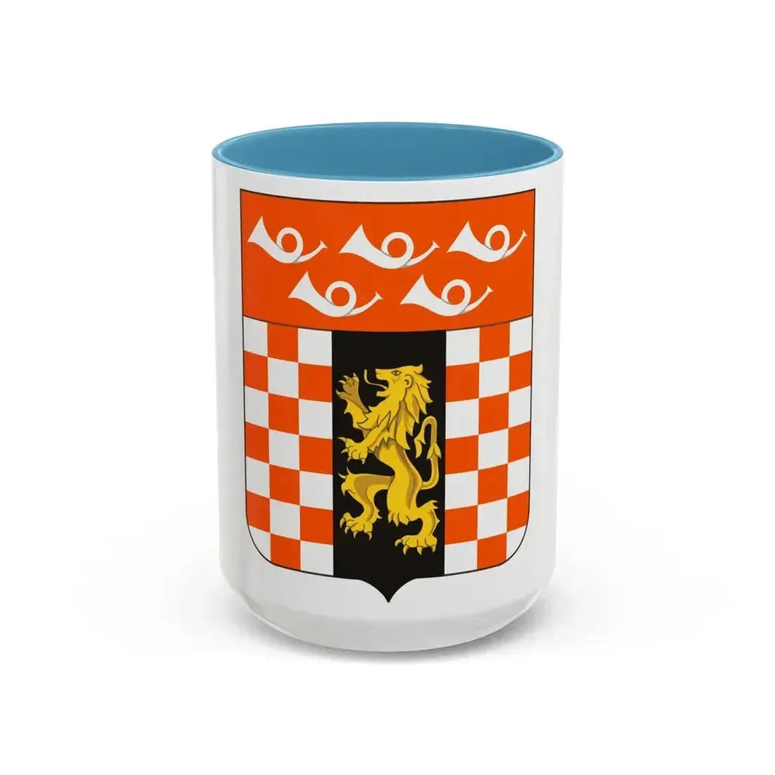 143 Signal Battalion 2 (U.S. Army) Accent Coffee Mug 15oz Light Blue - Go Mug Yourself