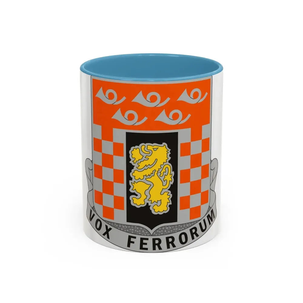 143 Signal Battalion (U.S. Army) Accent Coffee Mug 11oz Light Blue - Go Mug Yourself