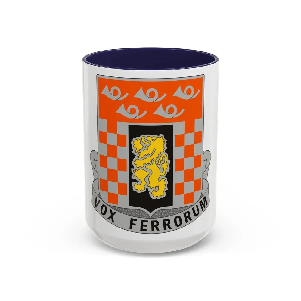 143 Signal Battalion (U.S. Army) Accent Coffee Mug 15oz Navy - Go Mug Yourself
