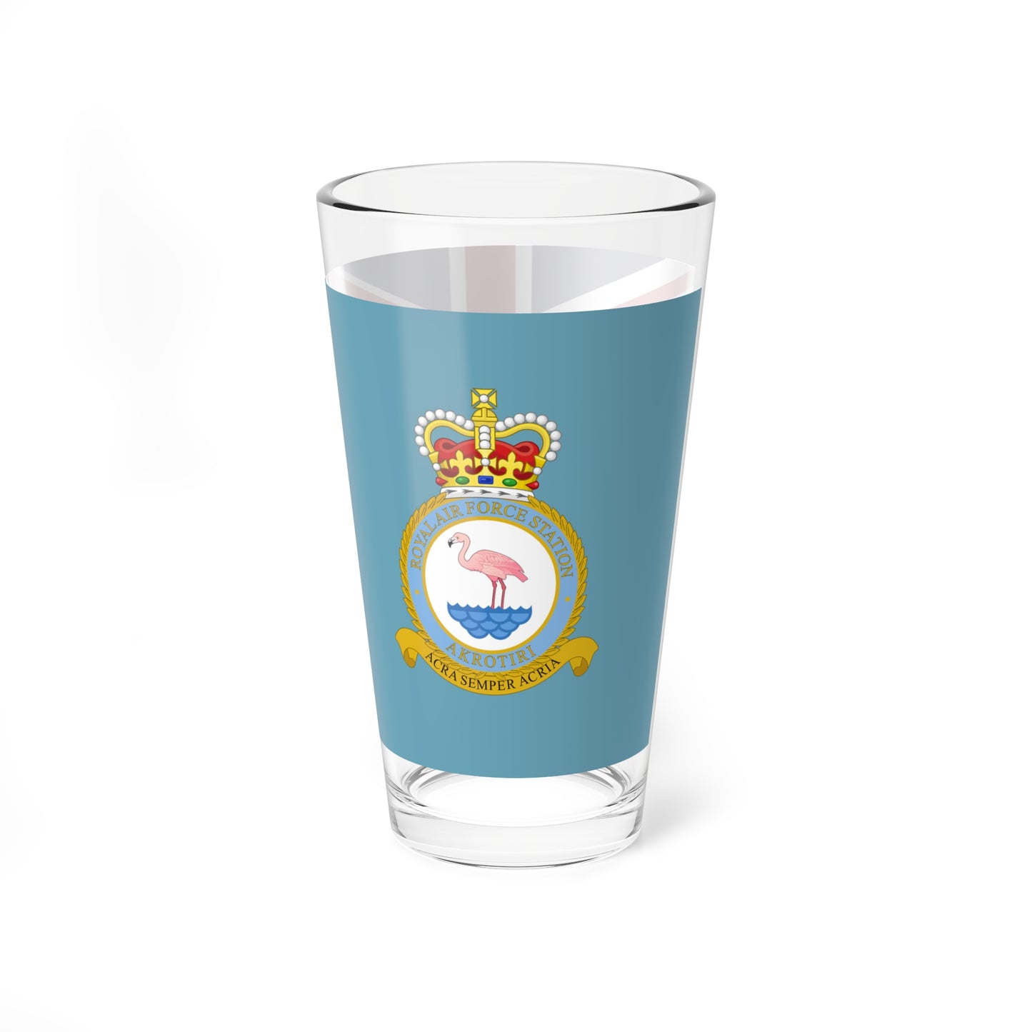 RAF Akrotiri flag (United Kingdom) Pint Glass 16oz