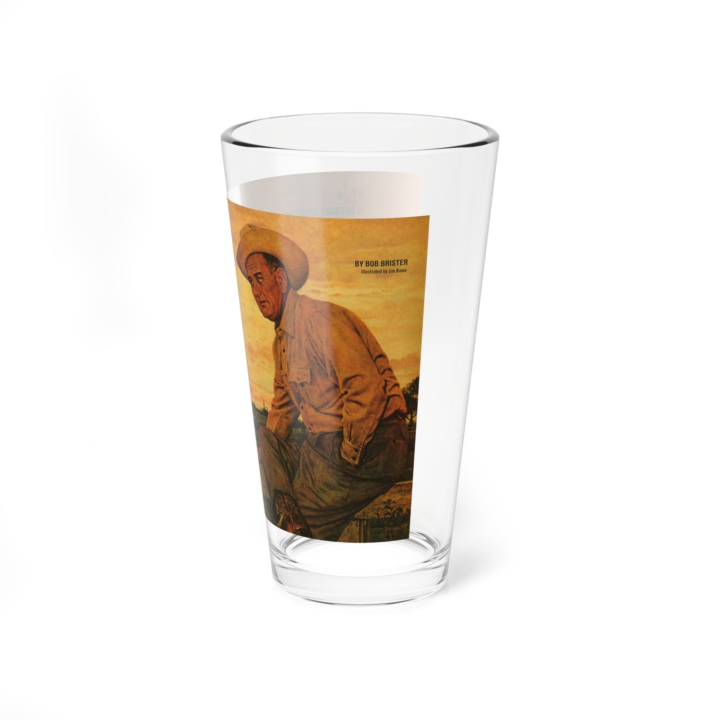 LBJ-American Sportsman, Argosy magazine, October 1964 - Pint Glass 16oz