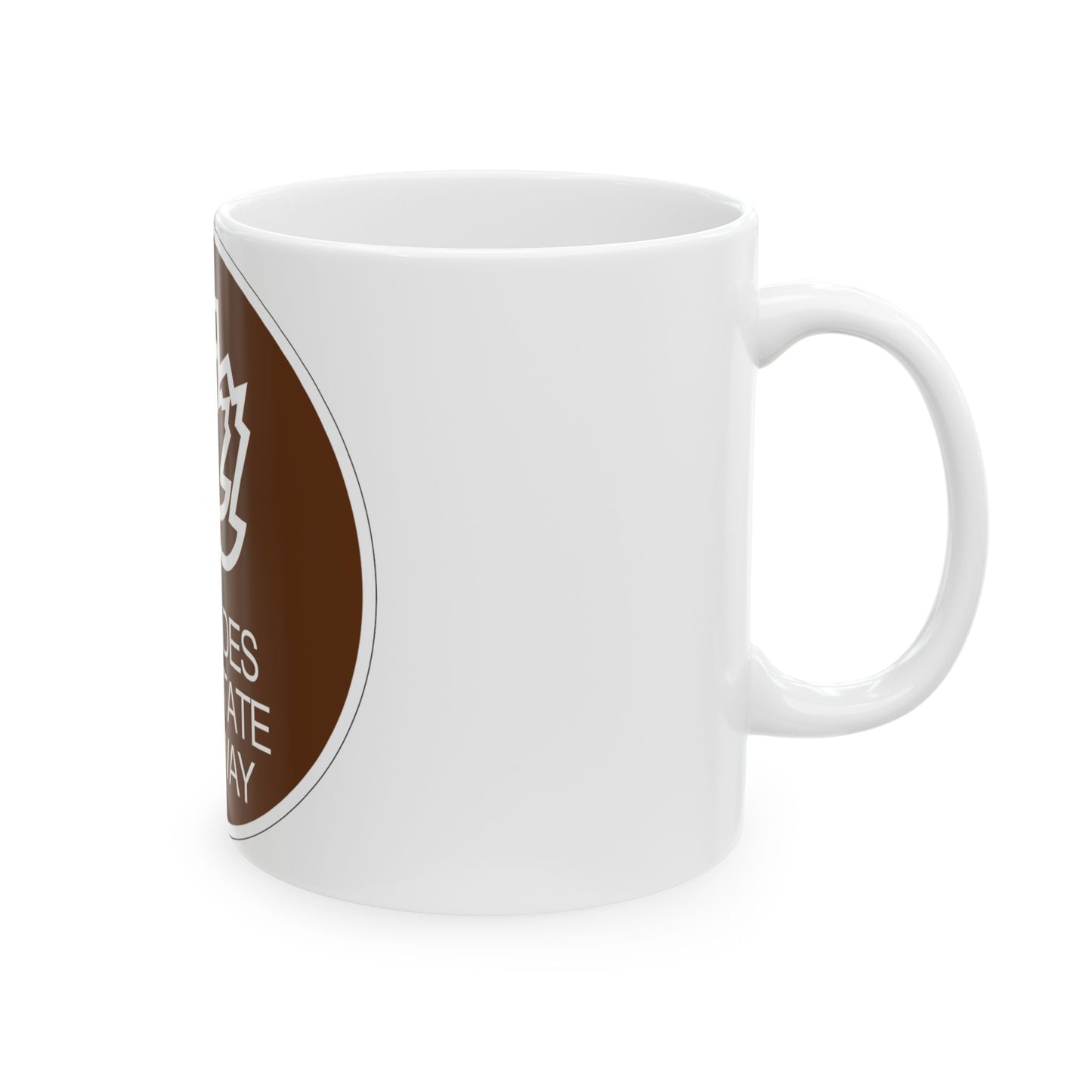 Palisades Interstate Pkwy (New York) (Road Sign) White Coffee Mug