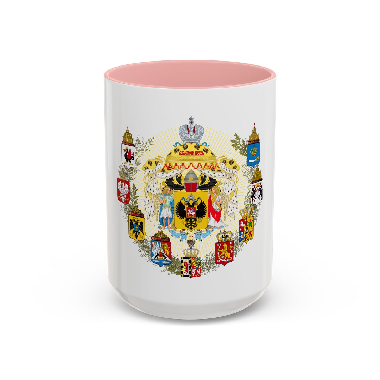Middle Coat of Arms of the Russian Empire - Accent Coffee Mug