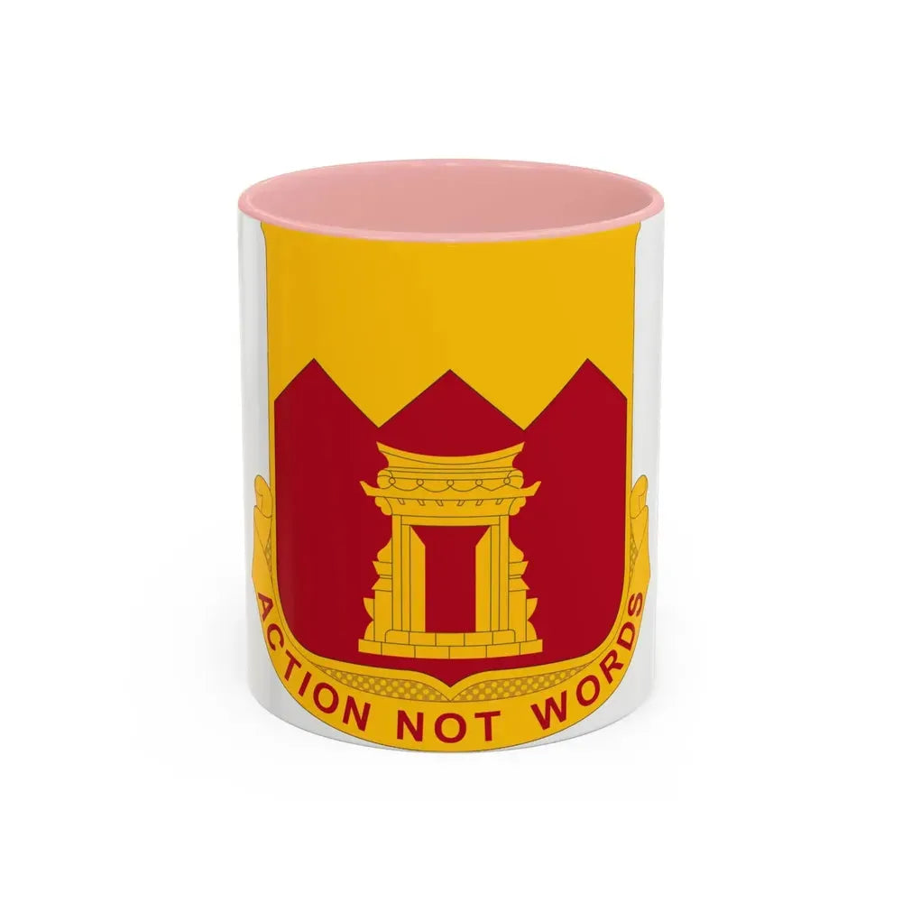 143rd Armored Field Artillery Battalion (U.S. Army) Accent Coffee Mug 11oz Pink - Go Mug Yourself