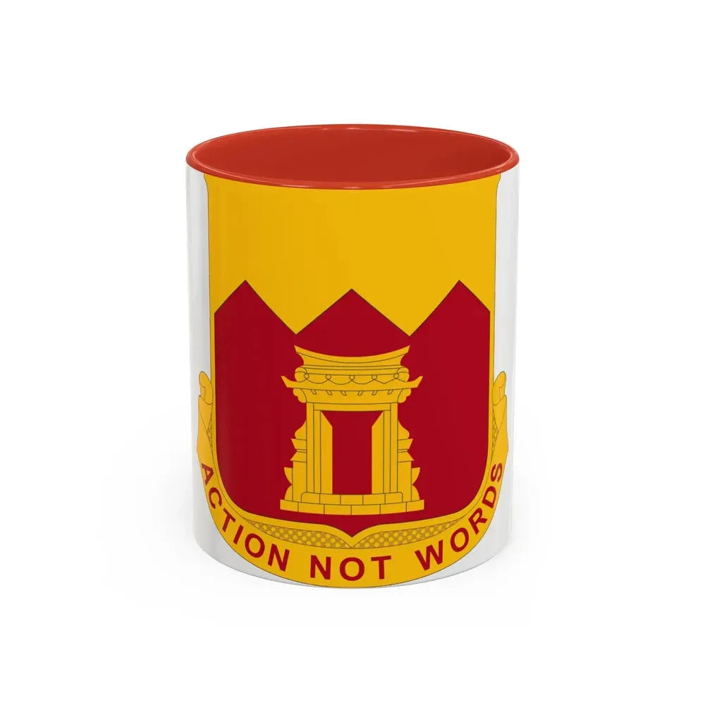 143rd Armored Field Artillery Battalion (U.S. Army) Accent Coffee Mug 11oz Red - Go Mug Yourself