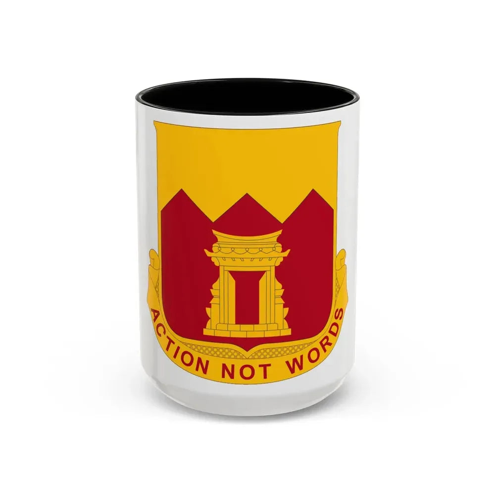 143rd Armored Field Artillery Battalion (U.S. Army) Accent Coffee Mug 15oz Black - Go Mug Yourself