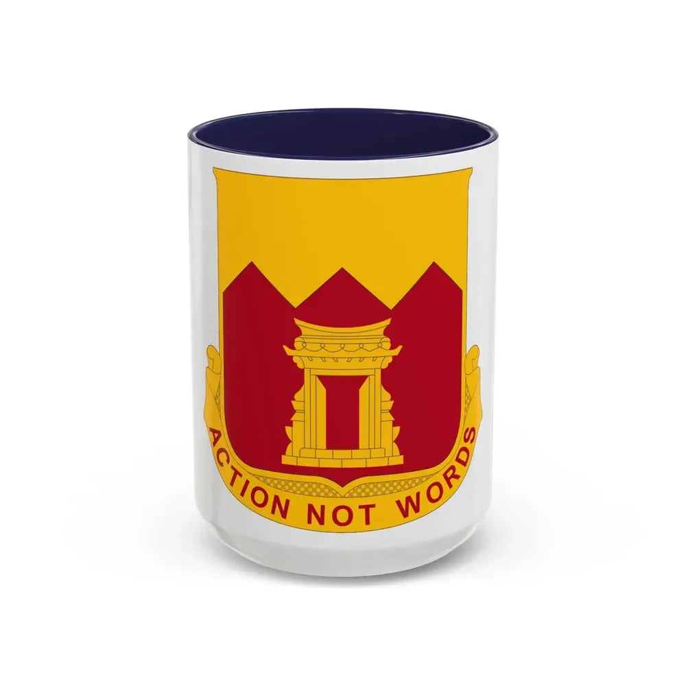 143rd Armored Field Artillery Battalion (U.S. Army) Accent Coffee Mug 15oz Navy - Go Mug Yourself