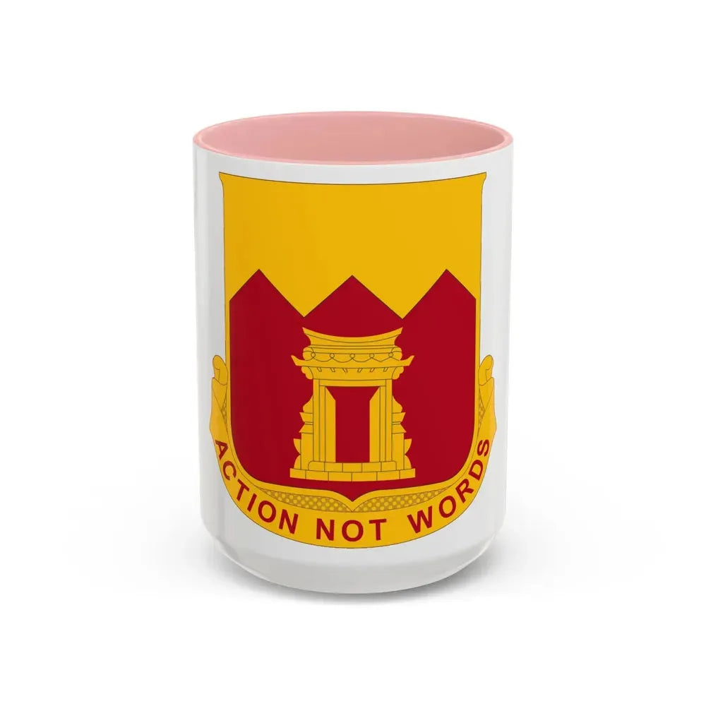 143rd Armored Field Artillery Battalion (U.S. Army) Accent Coffee Mug 15oz Pink - Go Mug Yourself