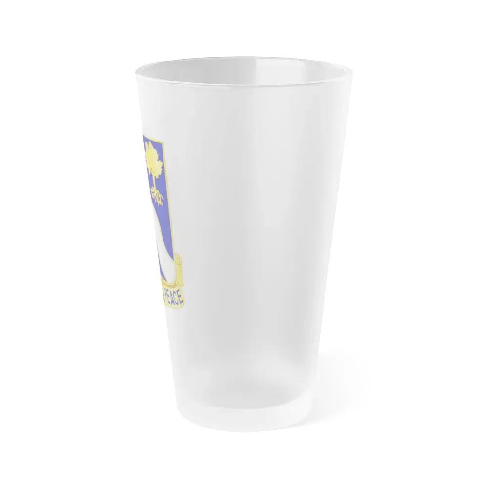 143rd Infantry Regiment (U.S. Army) Frosted Pint Glass 16oz - Go Mug Yourself