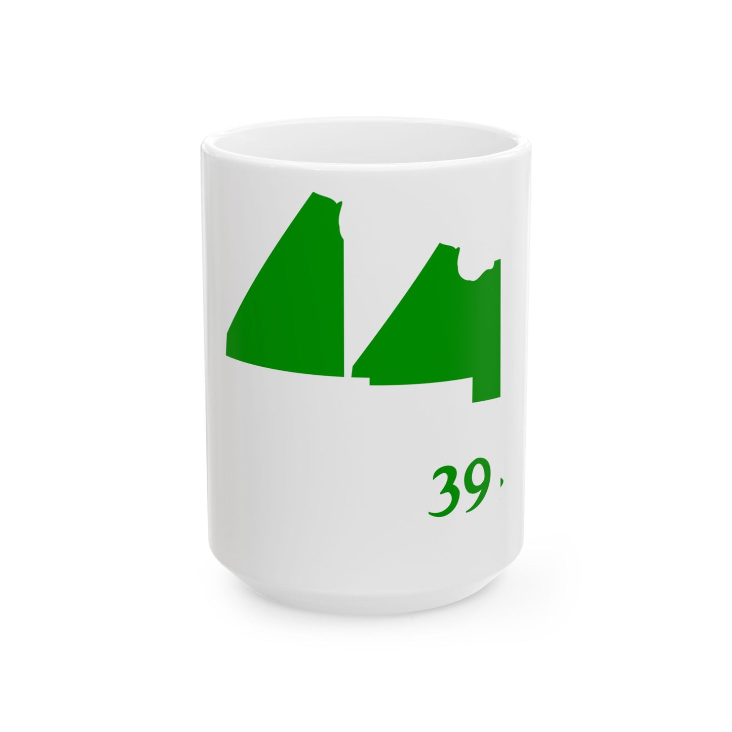 Aroostook County Flag Map (United States) White Coffee Mug