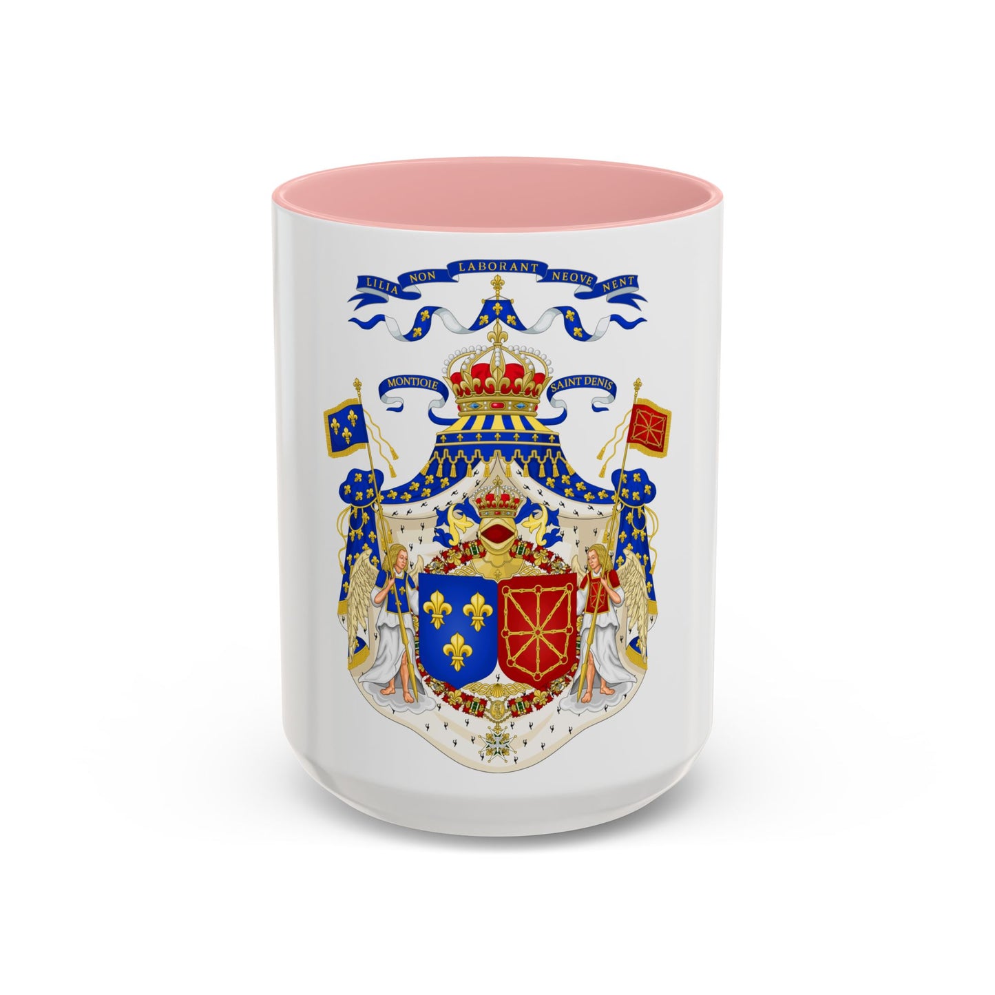 Grand Royal Coat of Arms of France & Navarre - Accent Coffee Mug