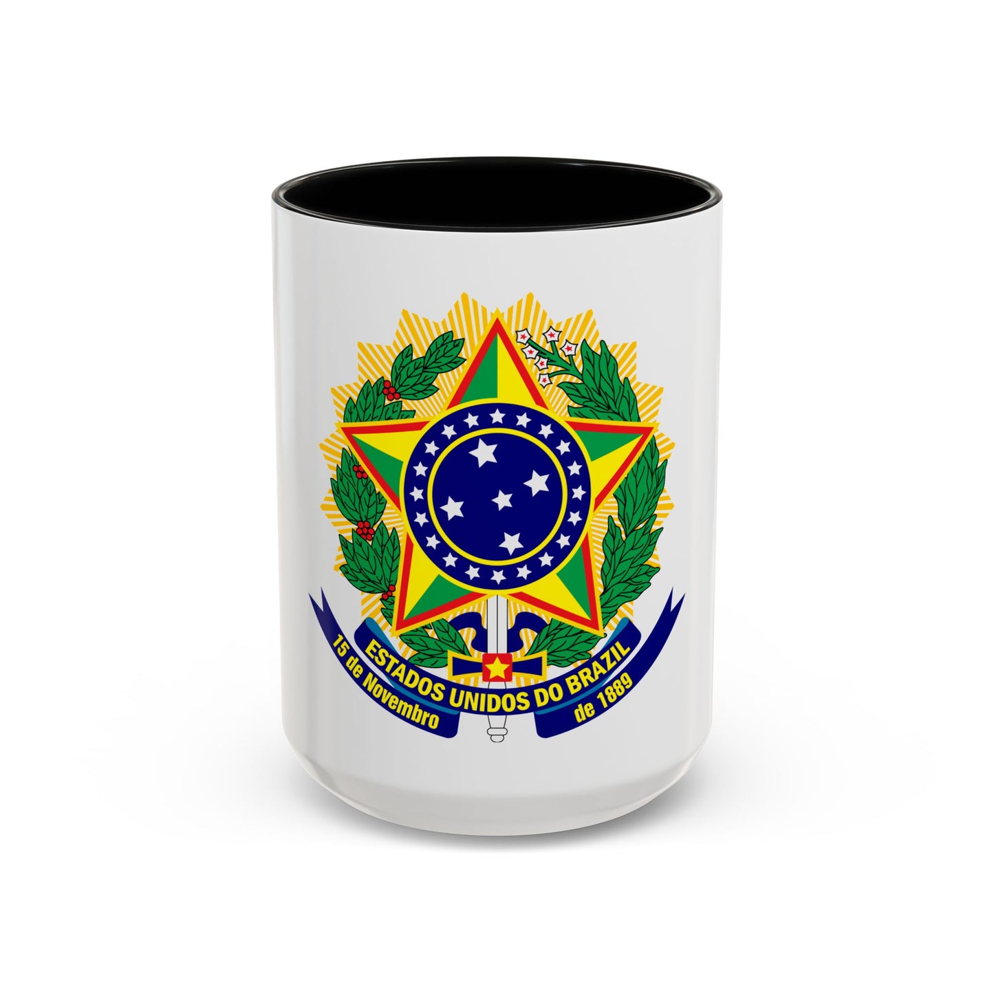 Coat of arms of the United States of Brazil - Accent Coffee Mug