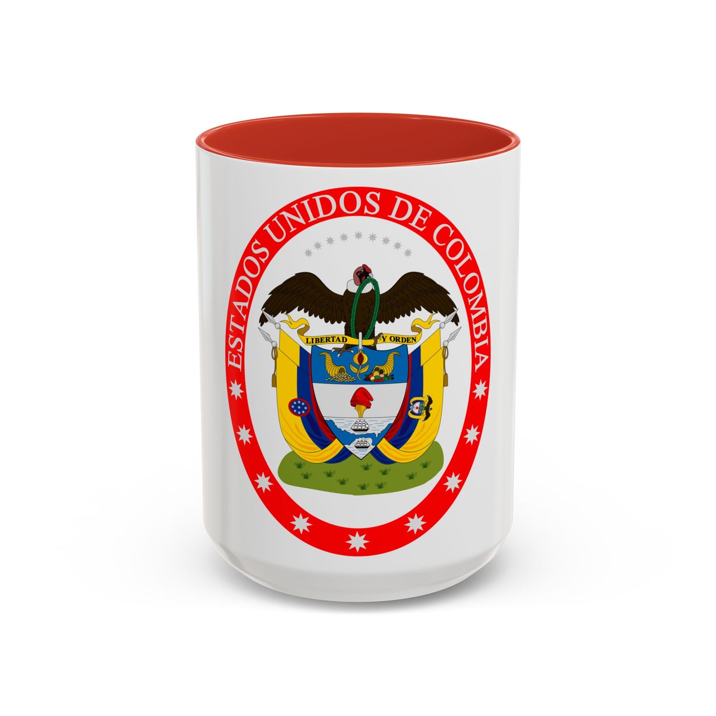 Coat of arms of the United States of Colombia - Accent Coffee Mug