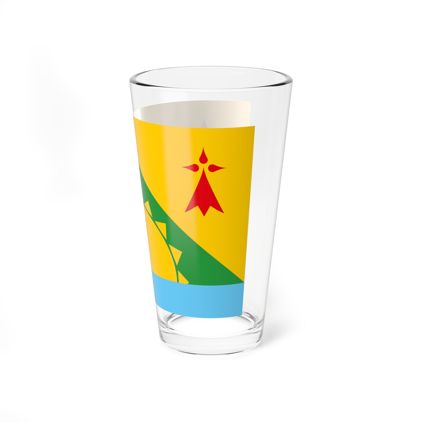 Bidar District Flag (France) Pint Glass 16oz
