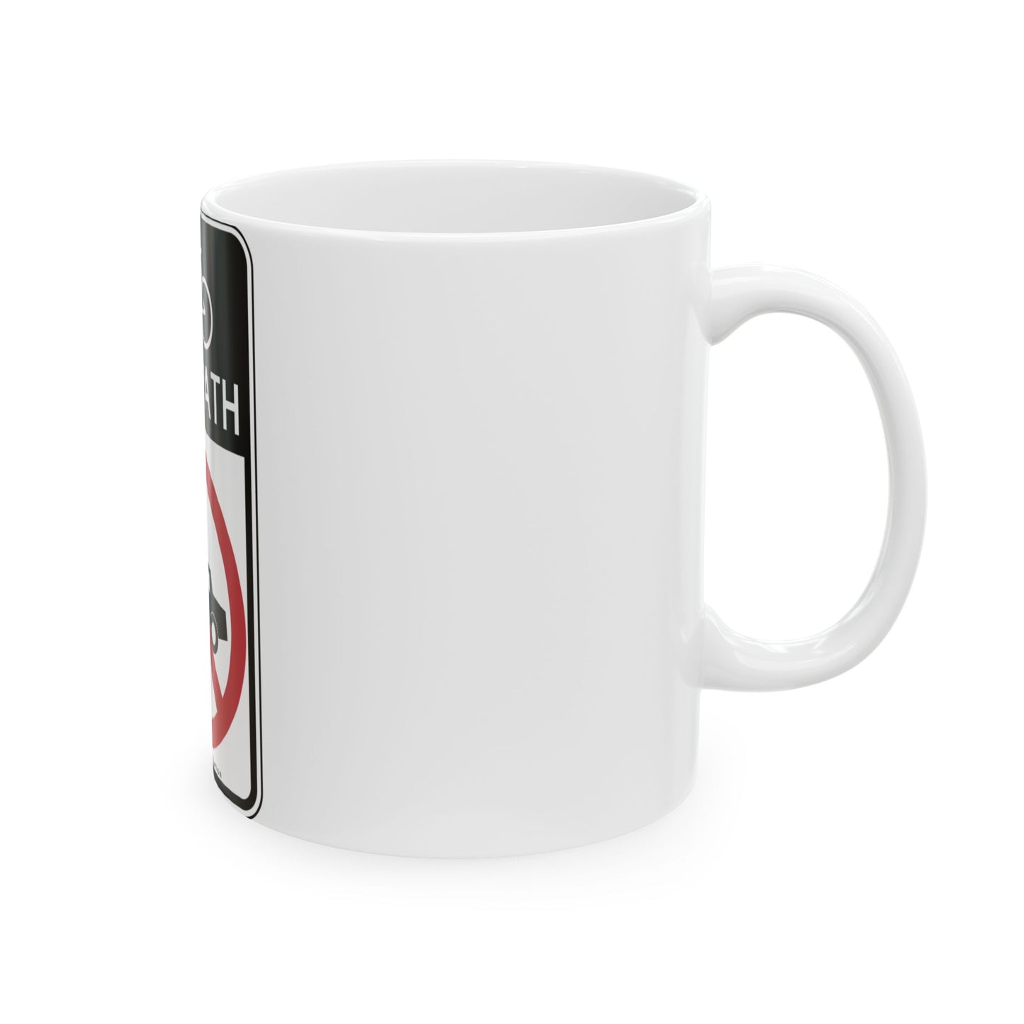 NYCDOT SR-1801 (New York) (Road Sign) White Coffee Mug