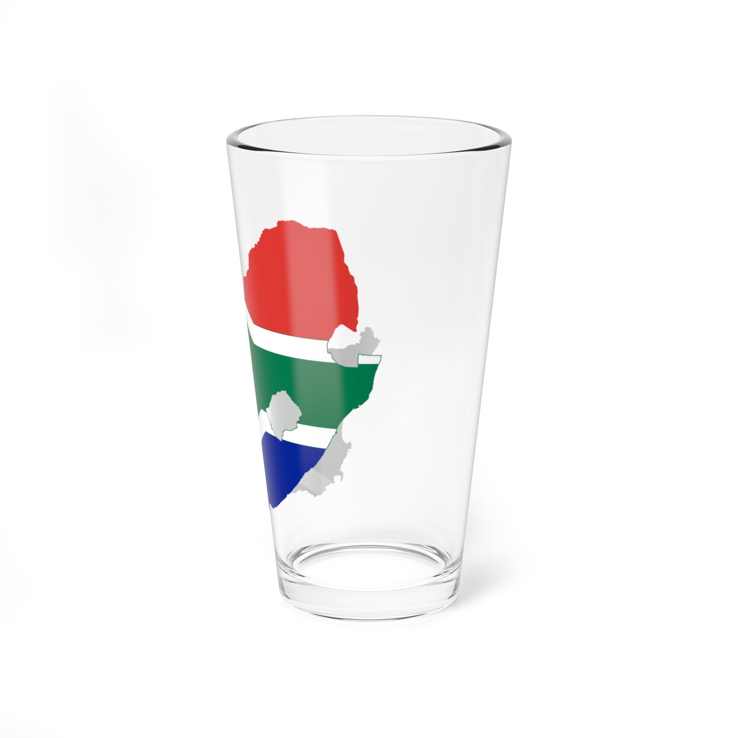 Flag map of South Africa (South Africa) Pint Glass 16oz