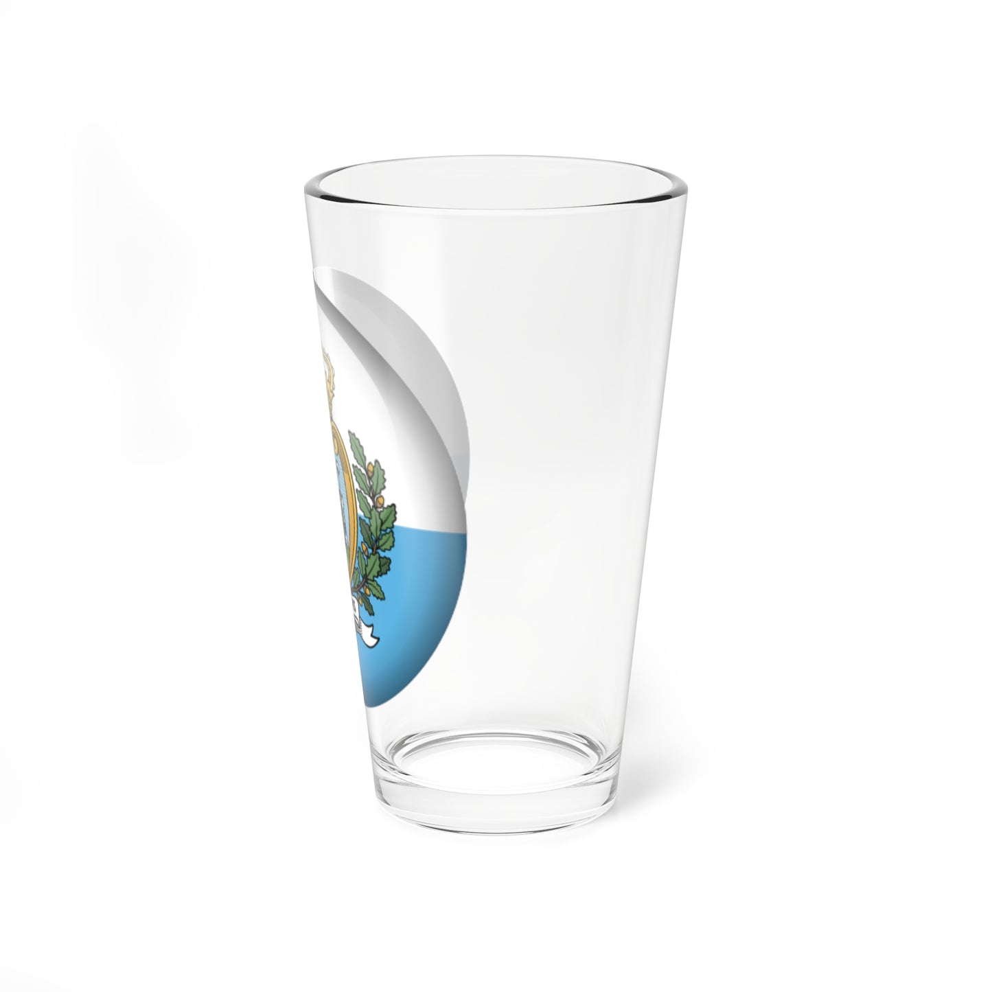 Flag orb San Marino (San Marino) Pint Glass 16oz