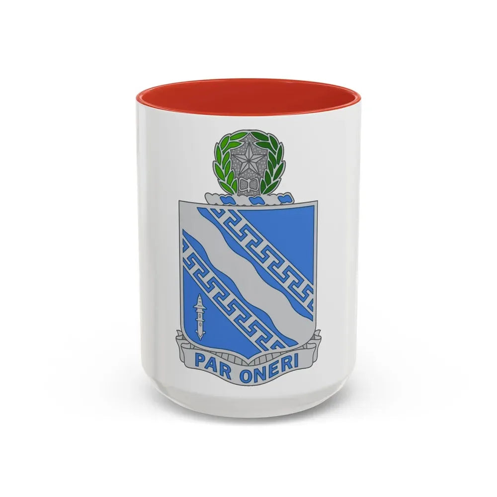 144th Infantry Regiment (U.S. Army) Accent Coffee Mug 15oz Red - Go Mug Yourself
