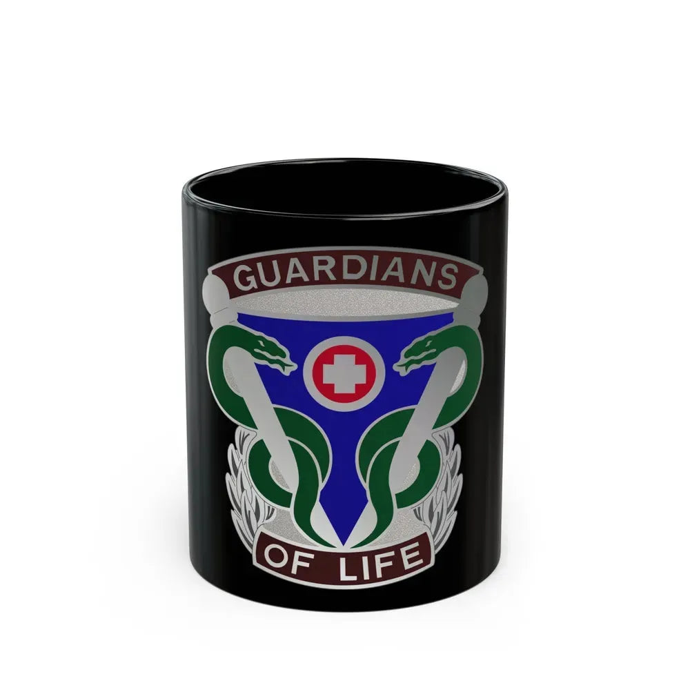 145 Surgical Hospital (U.S. Army) Black Coffee Mug 11oz - Go Mug Yourself