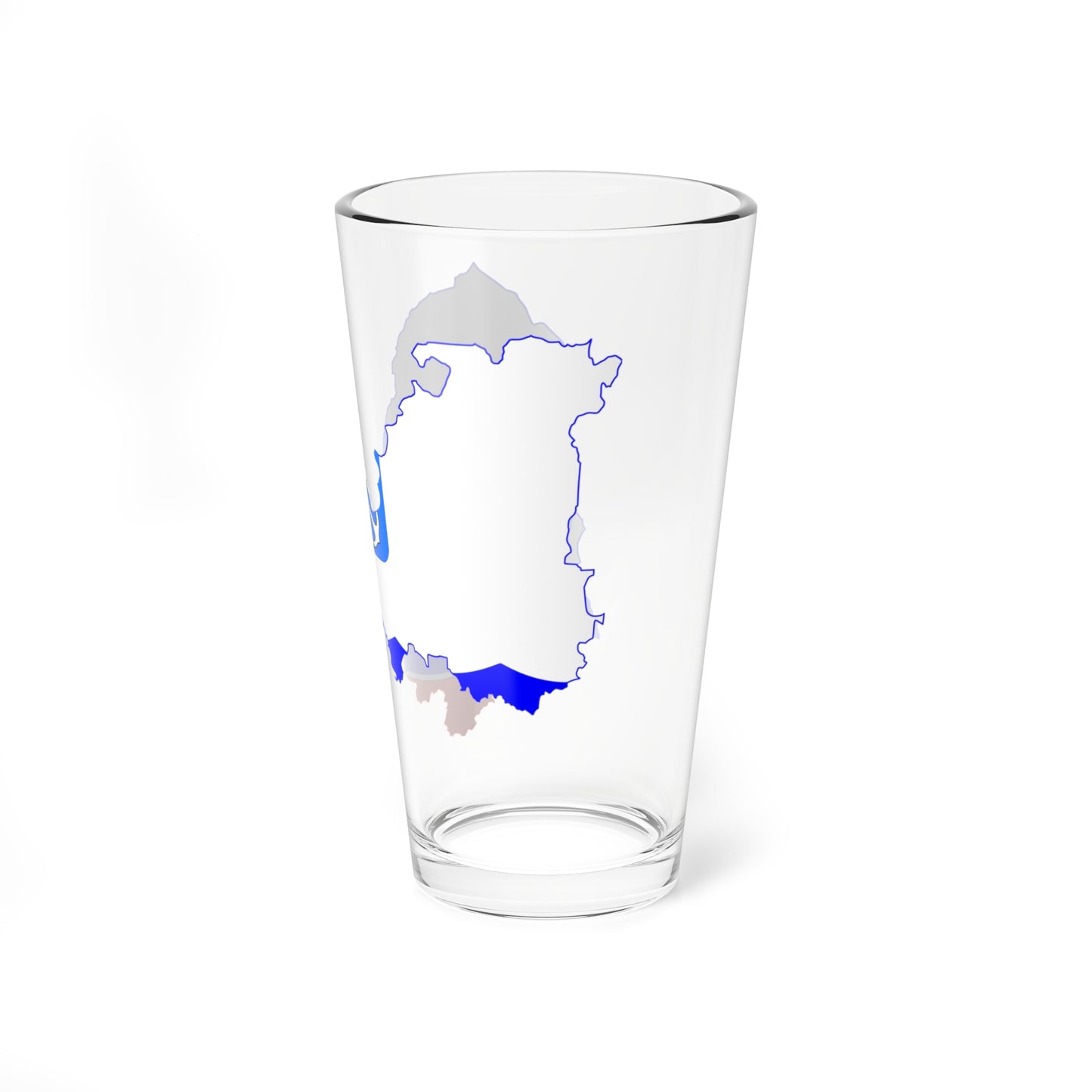 Flag-map of Leningrad Oblast (Russia) Pint Glass 16oz