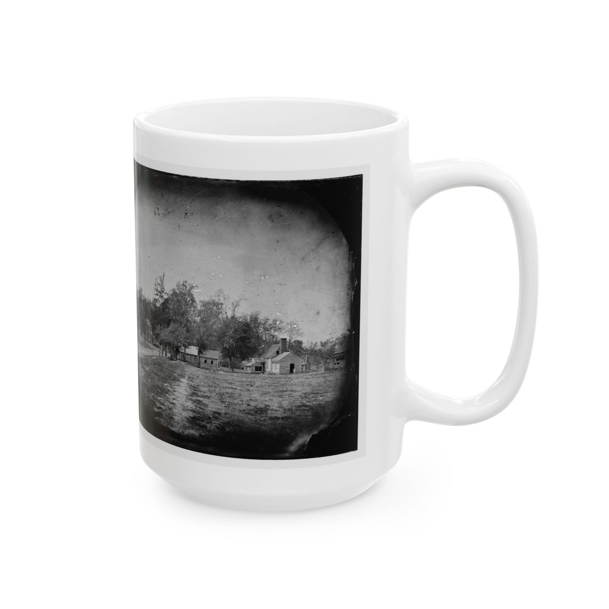 Mechanicsville, Va. View Of Houses (U.S. Civil War) White Coffee Mug