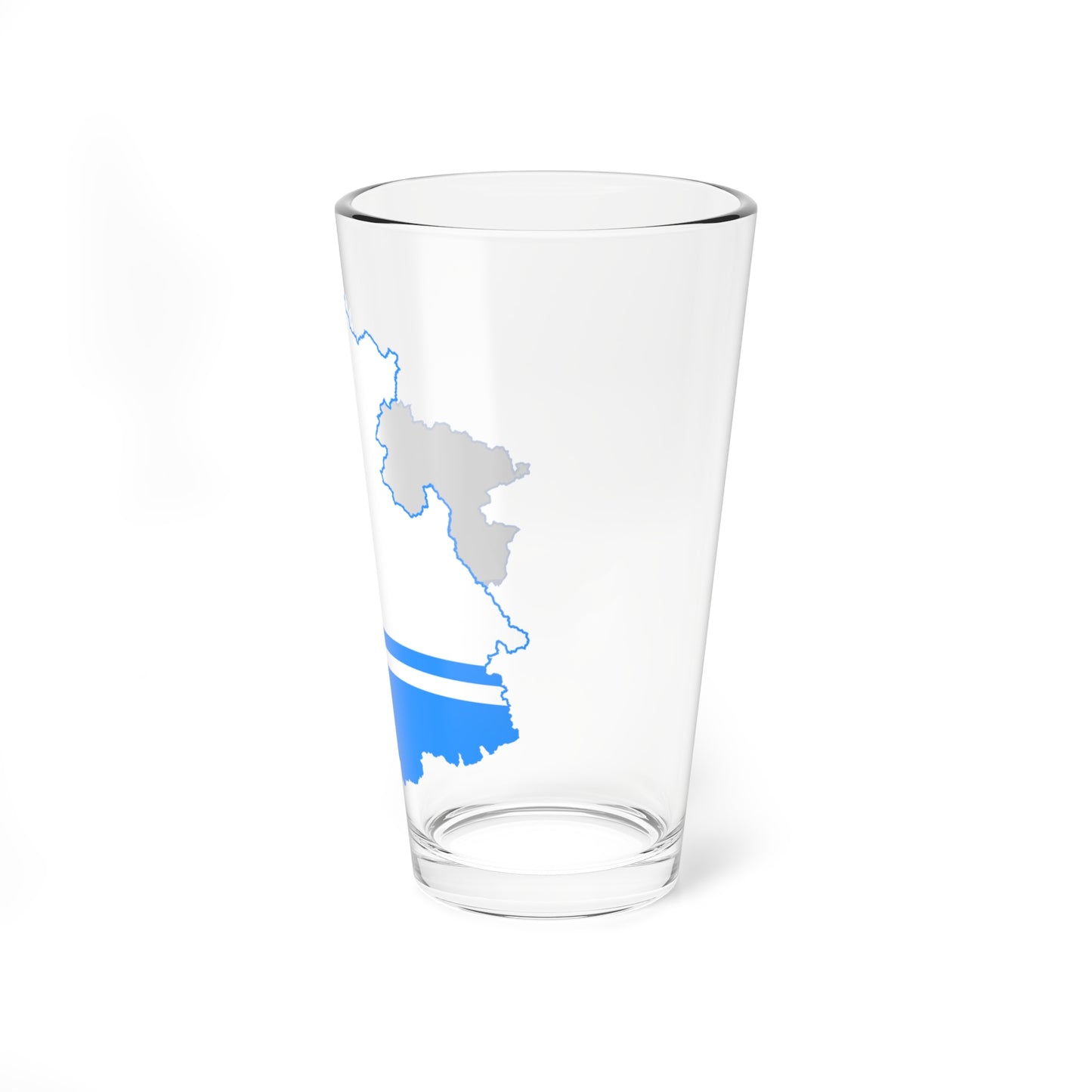 Flag-map of Altai Republic (Russia) Pint Glass 16oz