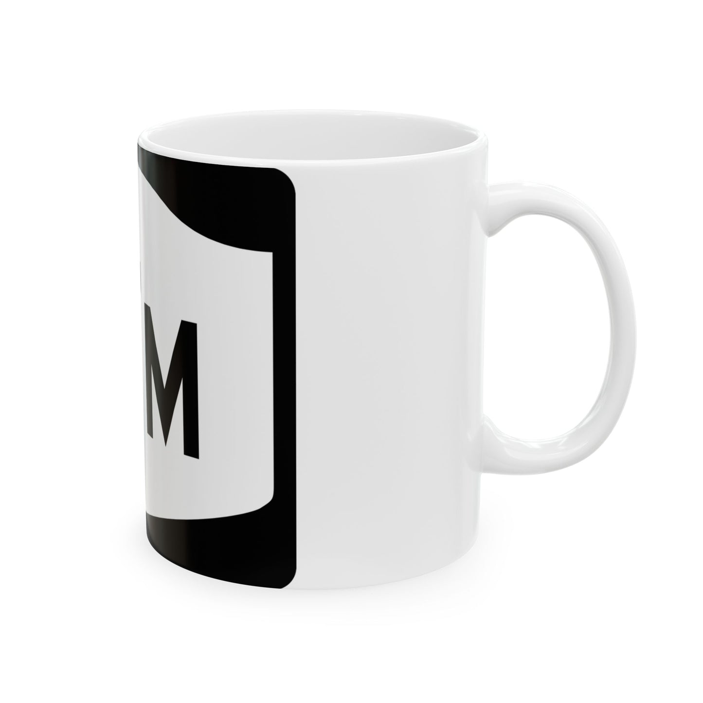 NY-17M (New York) (Road Sign) White Coffee Mug