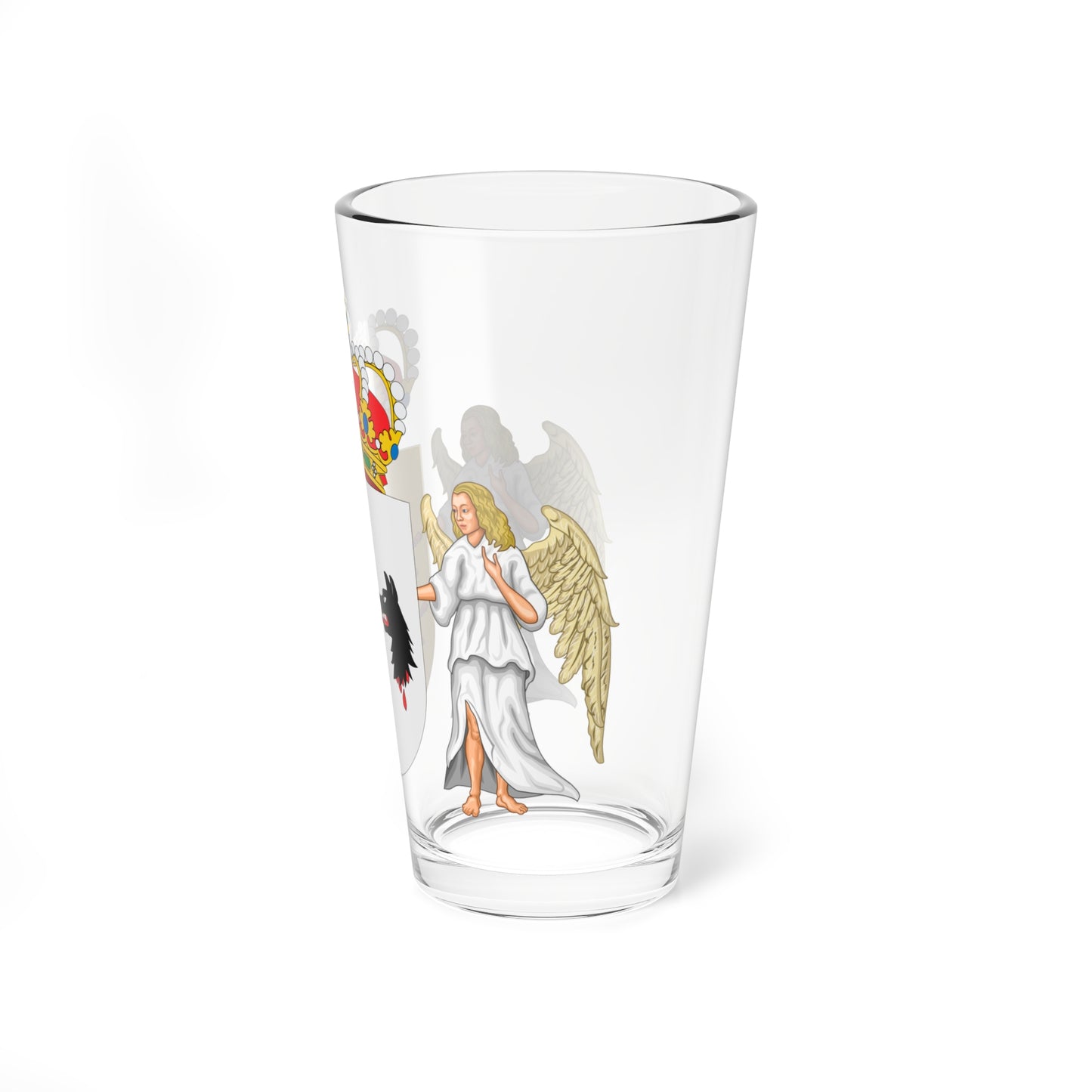 Escudo Casa de Osorio de Moscoso (Portugal) (Coat of Arms) Pint Glass 16oz