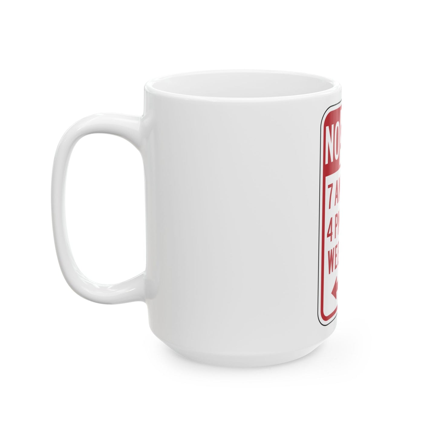 NYSDOT NYP1-8 (New York) (Road Sign) White Coffee Mug