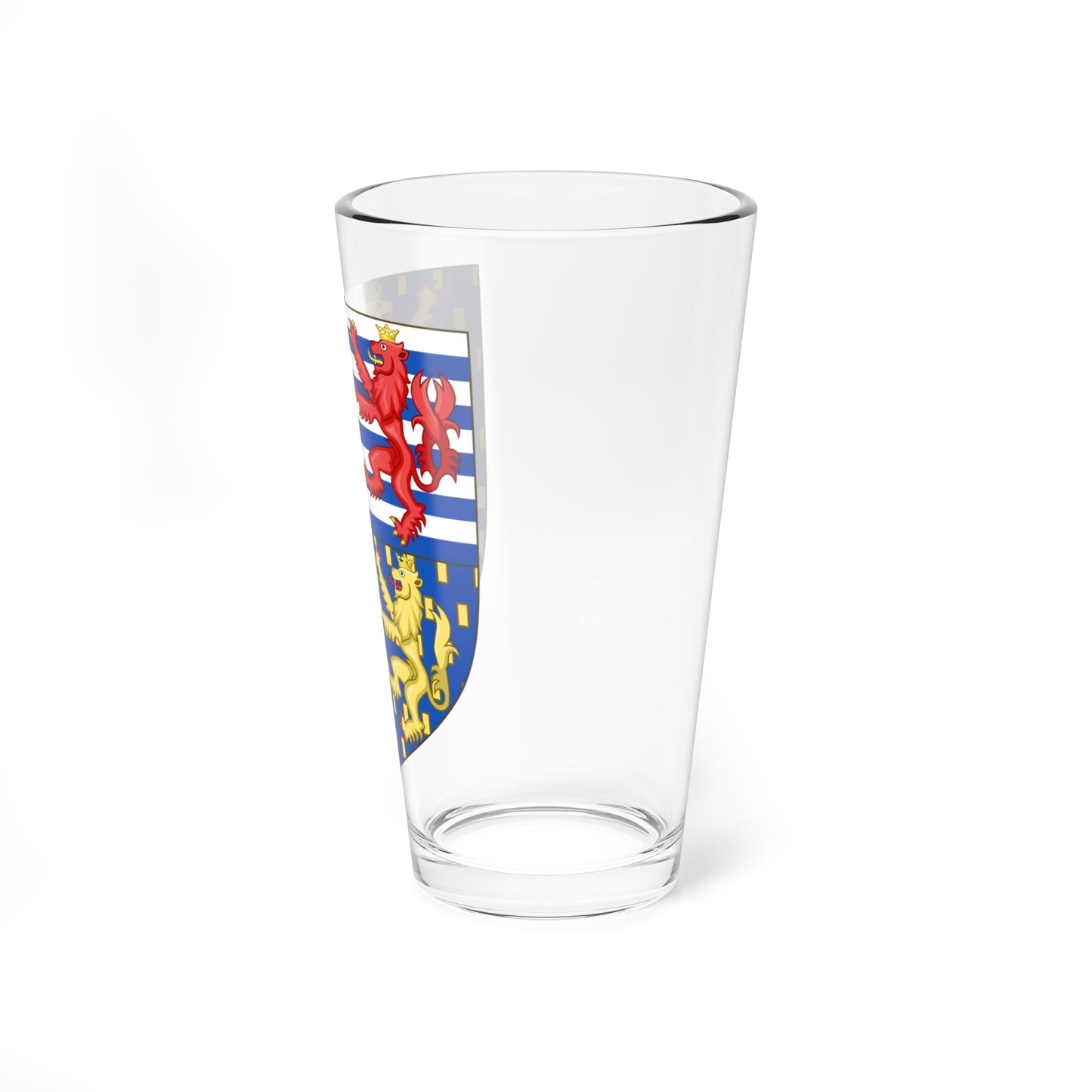 Shield from Lesser coat of arms of the Grand Duke of Luxembourg 1898-2000 (Luxembourg) (Coat of Arms) Pint Glass 16oz