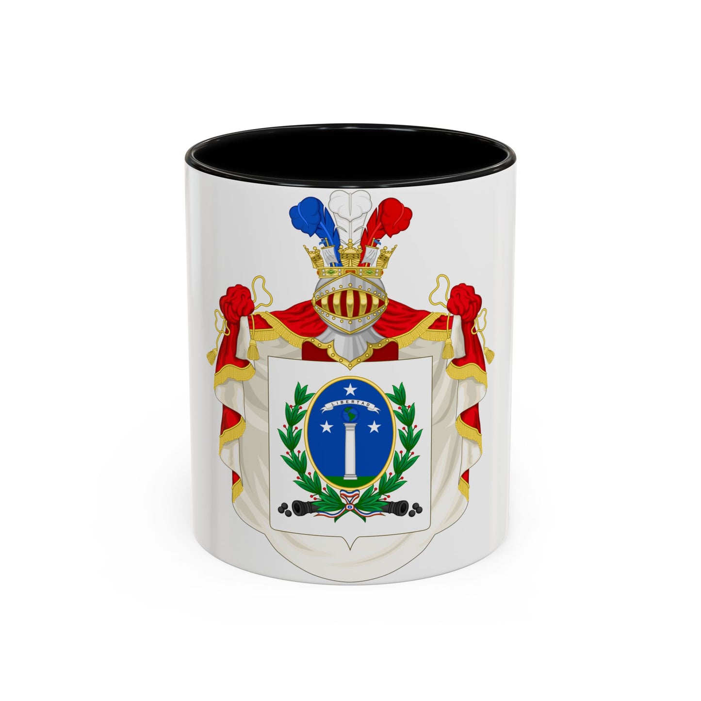 Ornamented Coat of Arms of Chile (1819-1834) Cerro Castillo Version - Accent Coffee Mug