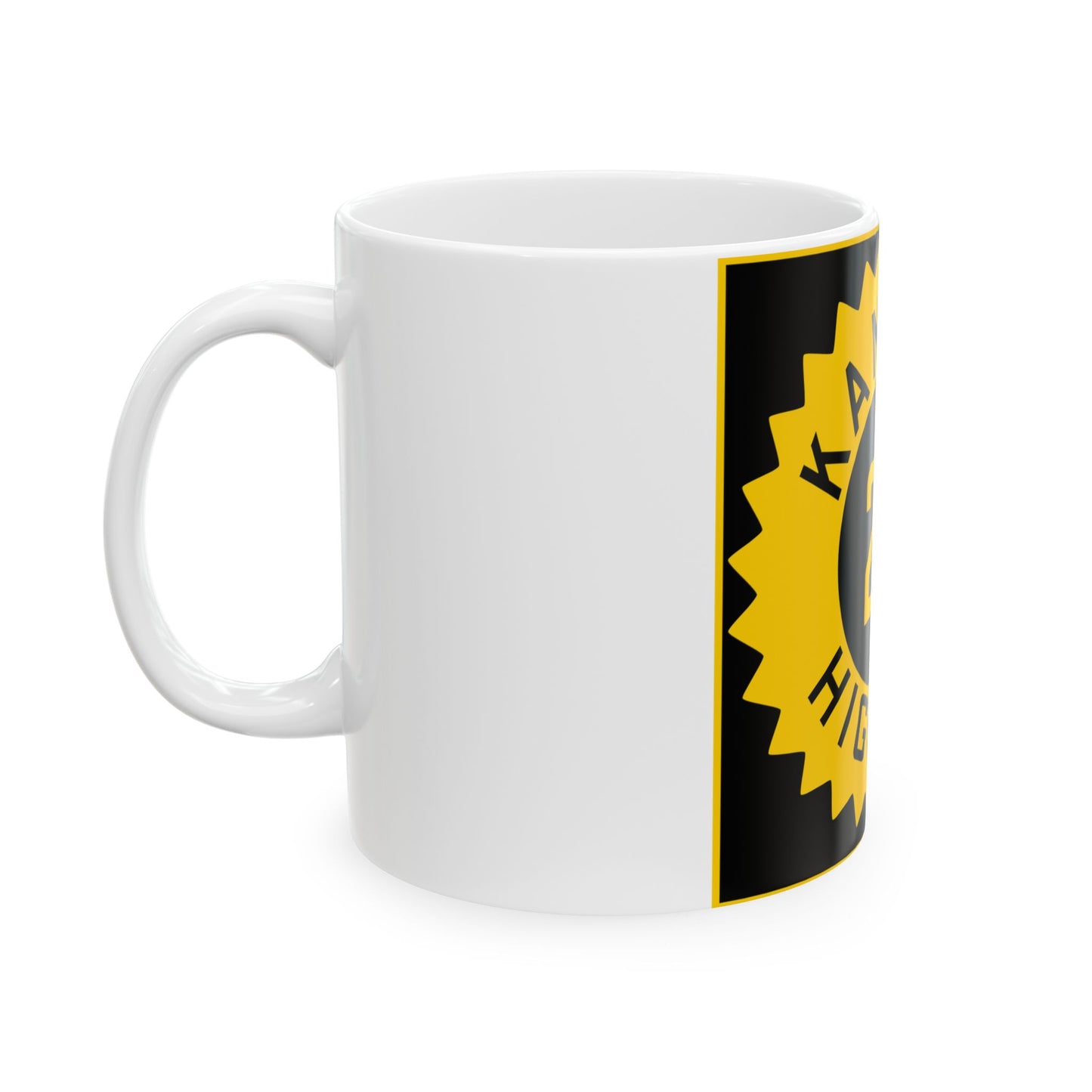 K-24 1926 (Kansas) (Road Sign) White Coffee Mug