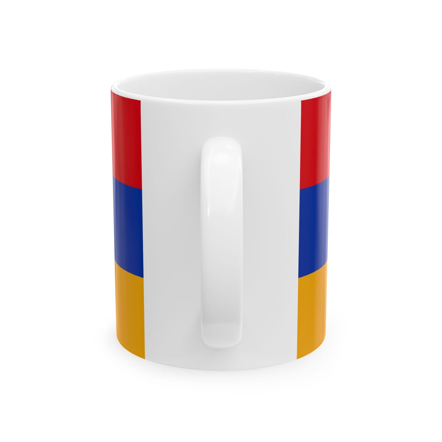 Flag of Armenia - Coat of Arms (Armenia) White Coffee Mug