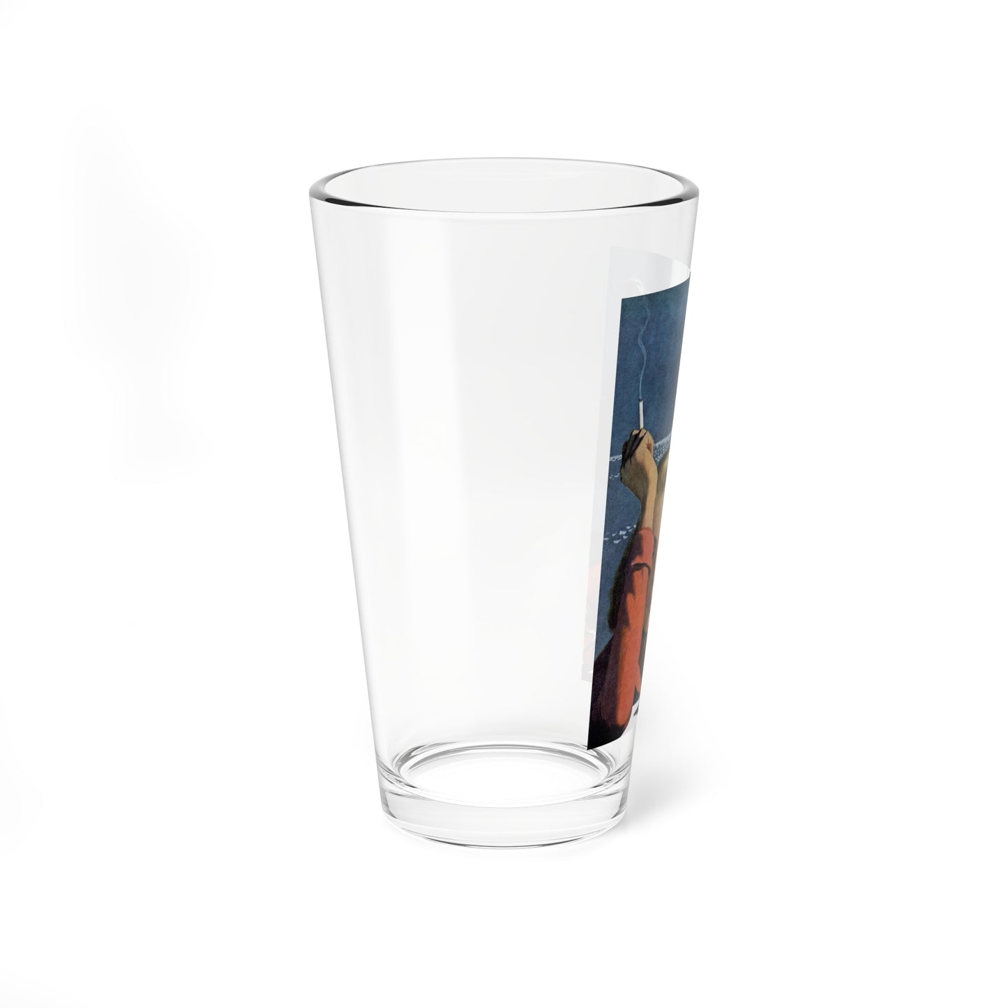 Once Before in the Moonlight (Pt. 1), Redbook, June 1948 (Magazine Illustration) Pint Glass 16oz