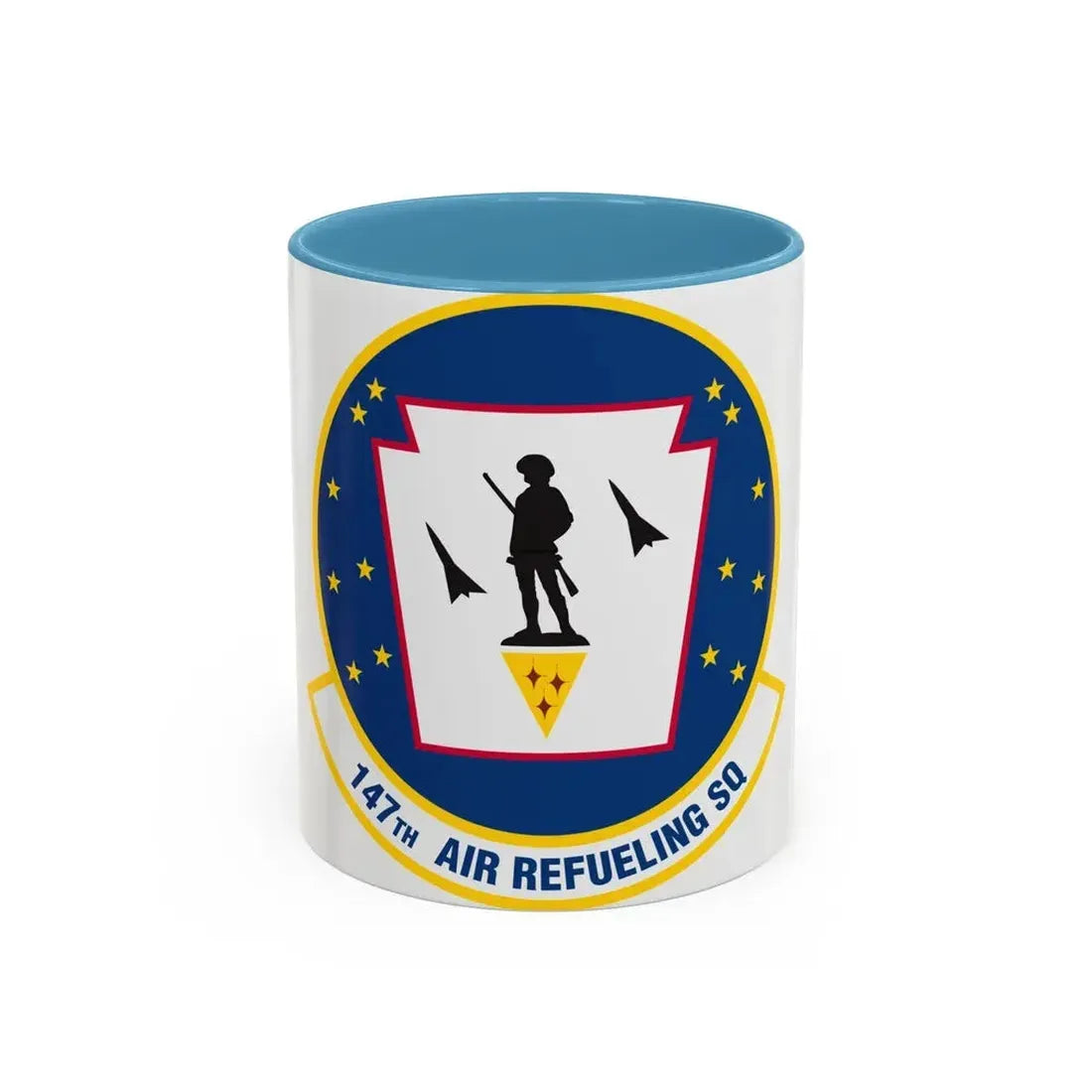 147 Air Refueling Squadron (U.S. Air Force) Accent Coffee Mug 11oz Light Blue - Go Mug Yourself