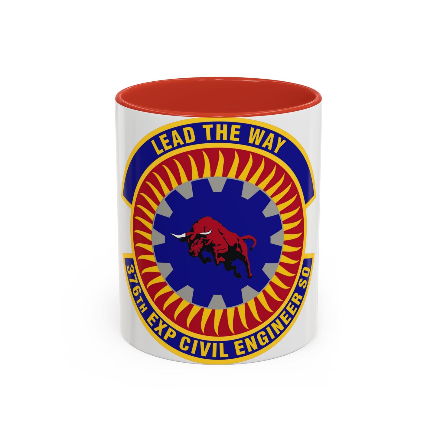 376th Expeditionary Civil Engineer Squadron (U.S. Air Force) Accent Coffee Mug