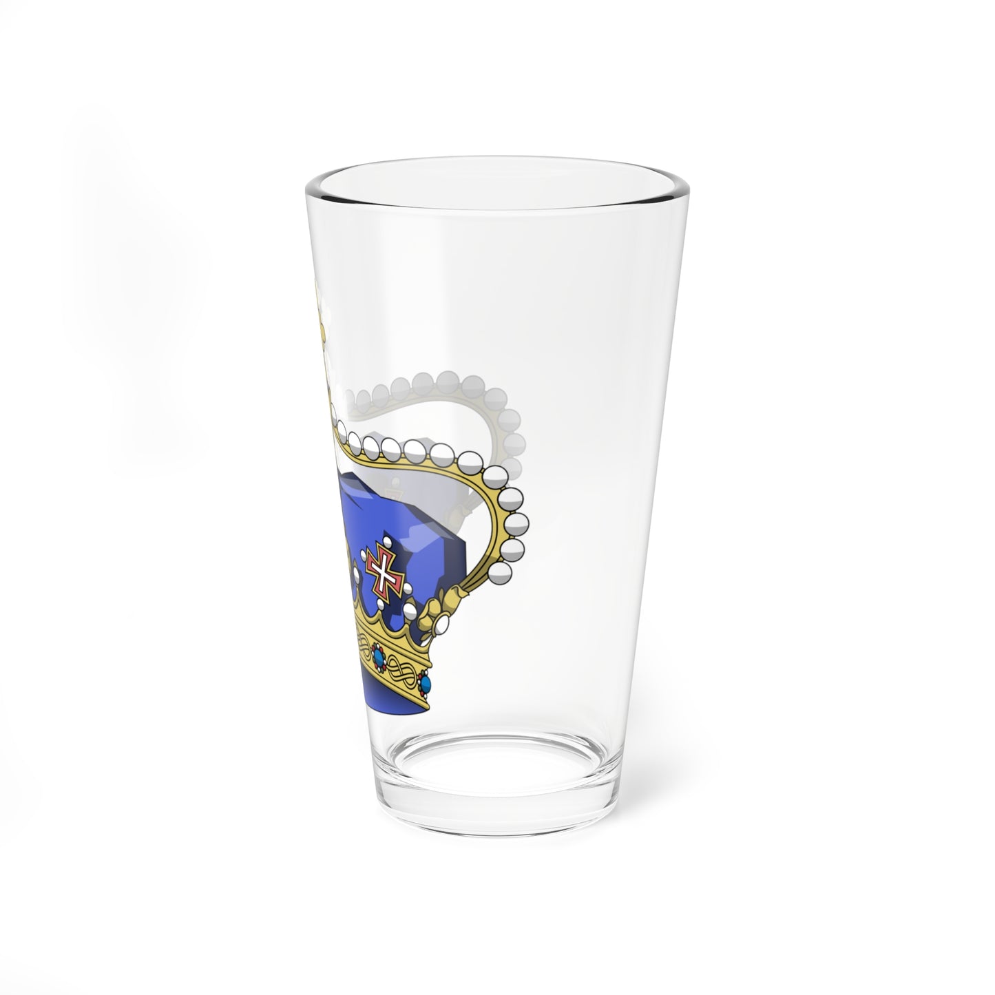 Crown of Italian hereditary prince (Italy) (Coat of Arms) Pint Glass 16oz