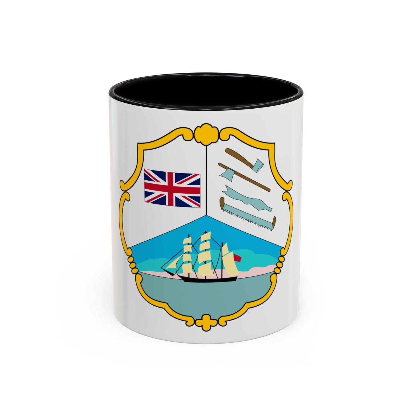 Coat of arms of British Honduras (1819-1907) - Accent Coffee Mug