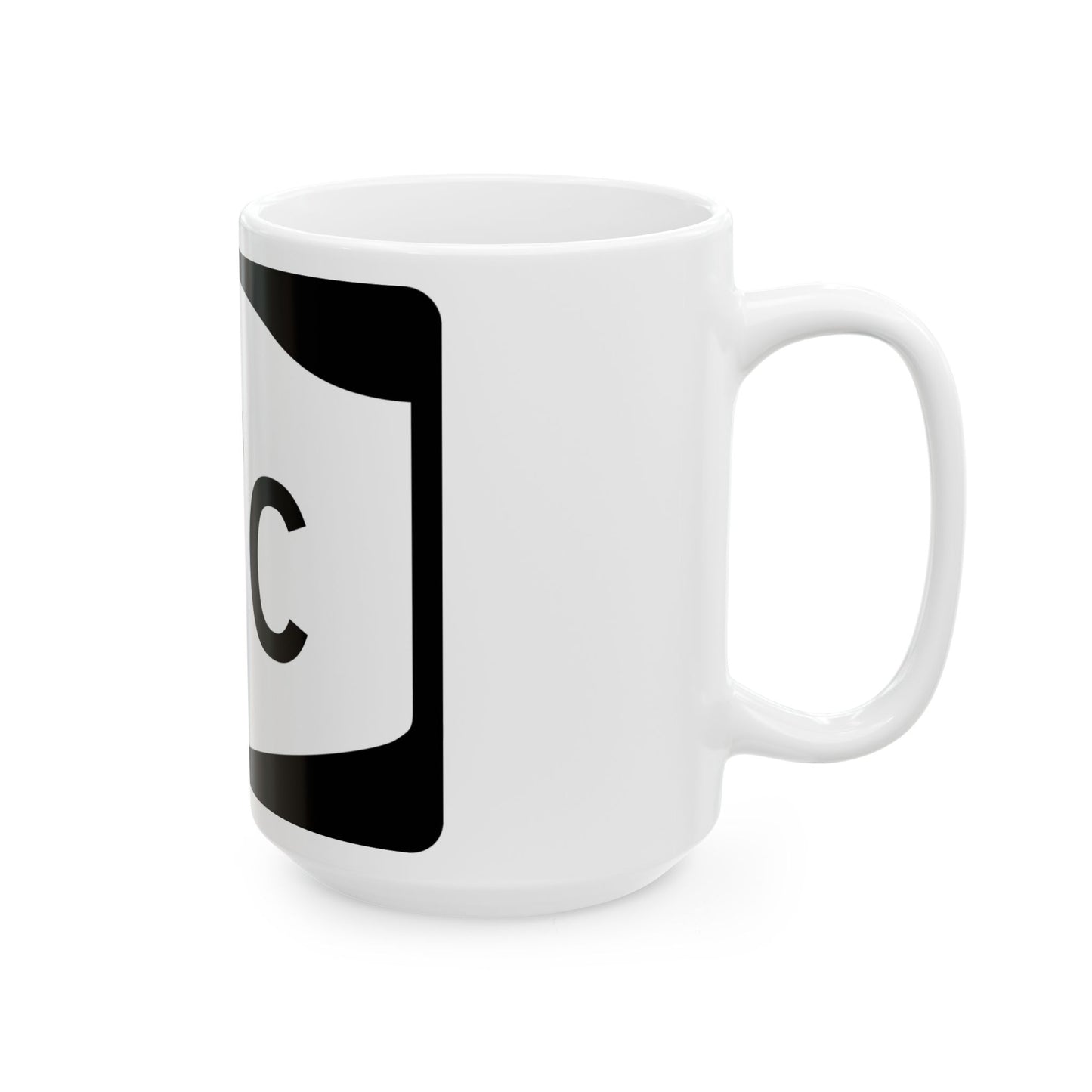NY-17C (New York) (Road Sign) White Coffee Mug