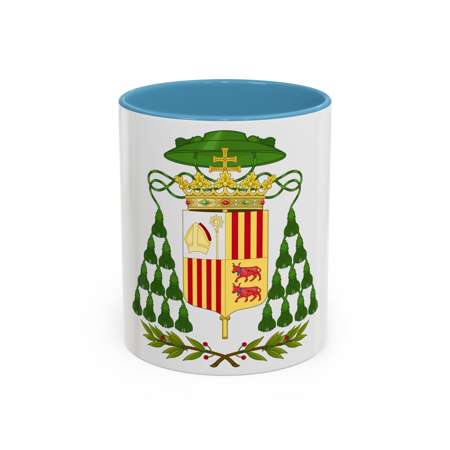Historical Coat of Arms of Ecclesiastic Co-Prince of Andorra - Accent Coffee Mug