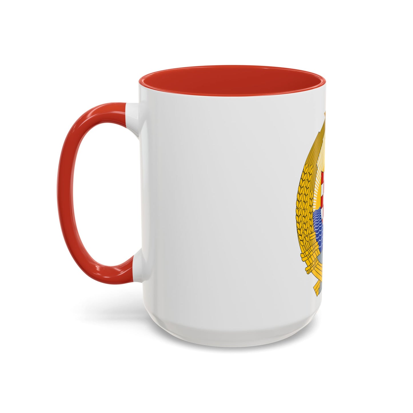 Coat of Arms of the Socialist Republic of Croatia - Accent Coffee Mug