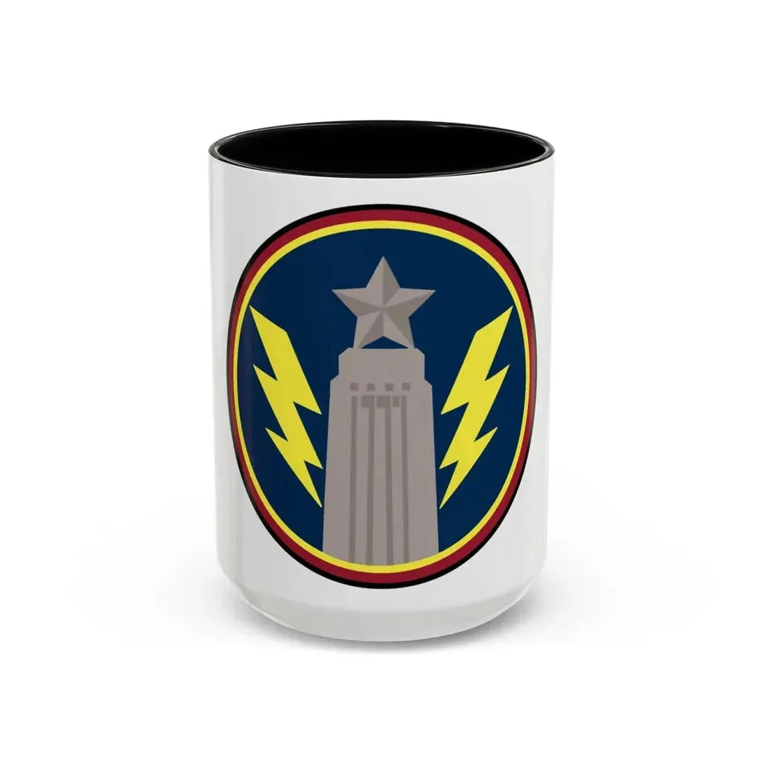 147th OS Sq. (U.S. Air Force) Accent Coffee Mug 15oz Black - Go Mug Yourself