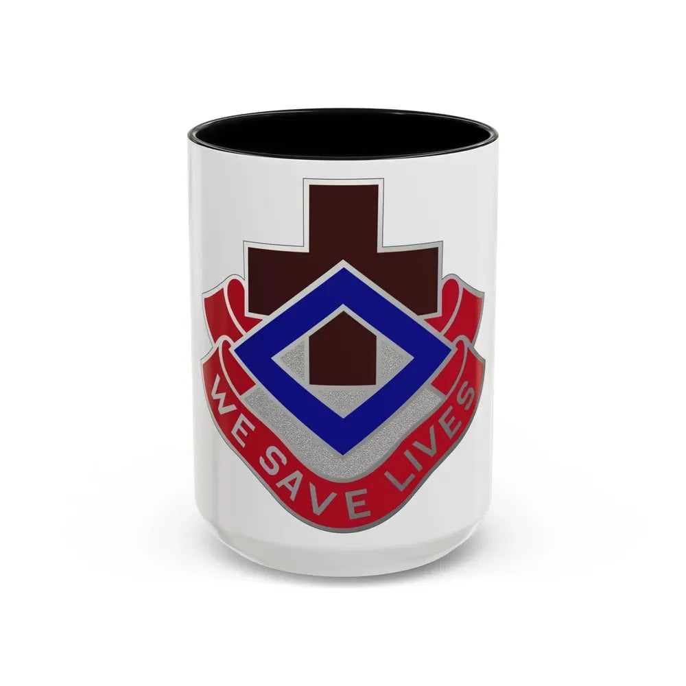 148 Evacuation Hospital (U.S. Army) Accent Coffee Mug 15oz Black - Go Mug Yourself