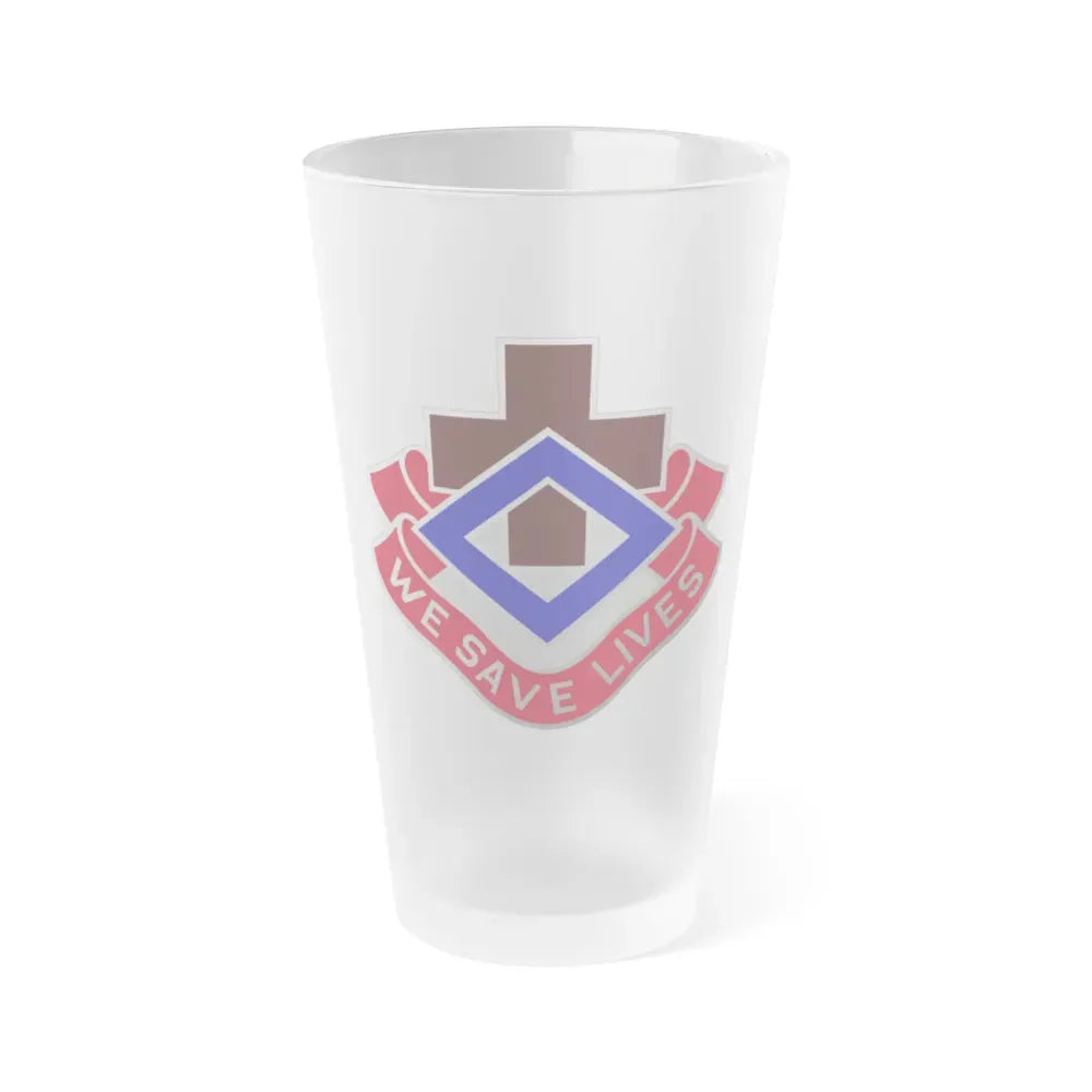 148 Evacuation Hospital (U.S. Army) Frosted Pint Glass 16oz Default Title - Go Mug Yourself