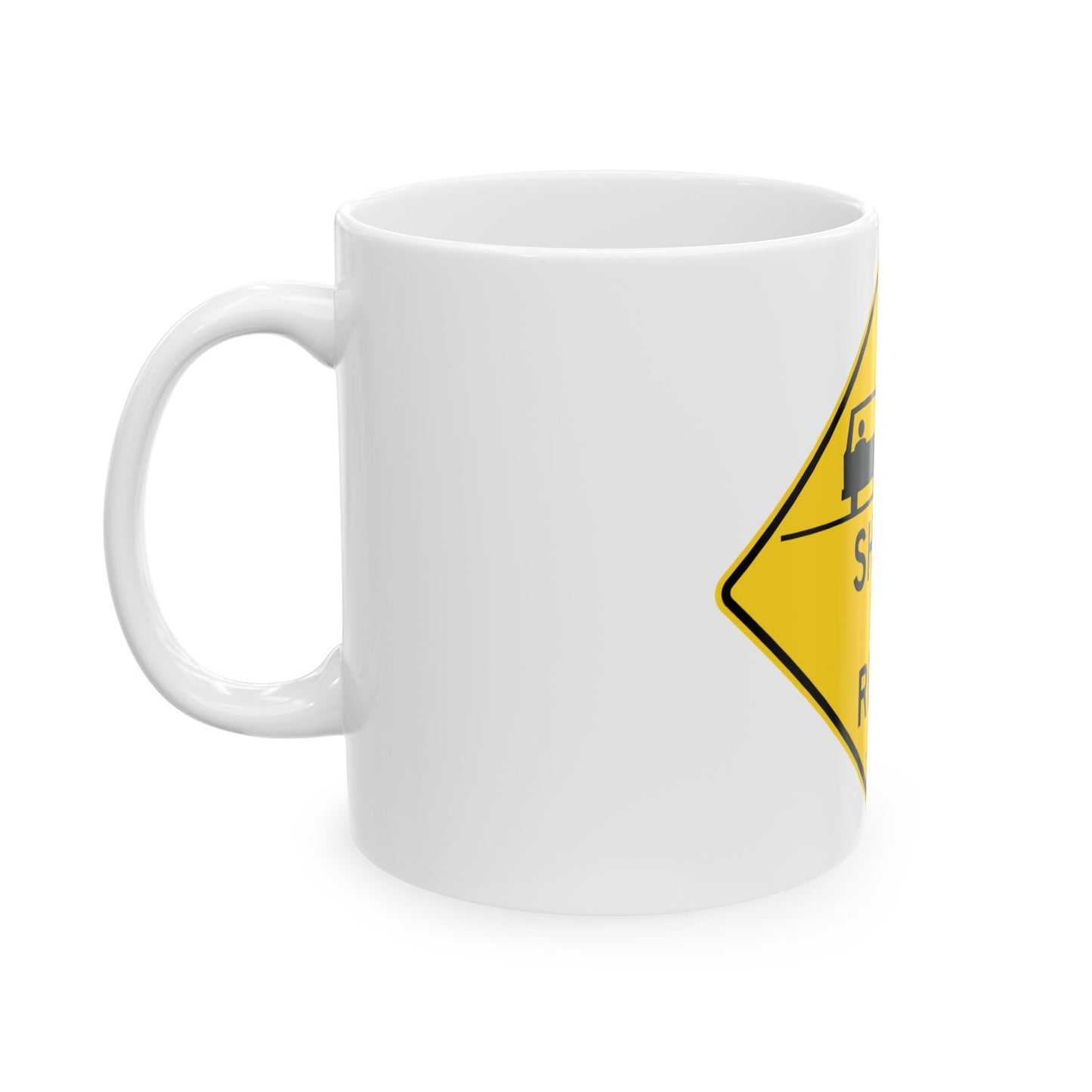 NYCDOT SW-675 (New York) (Road Sign) White Coffee Mug