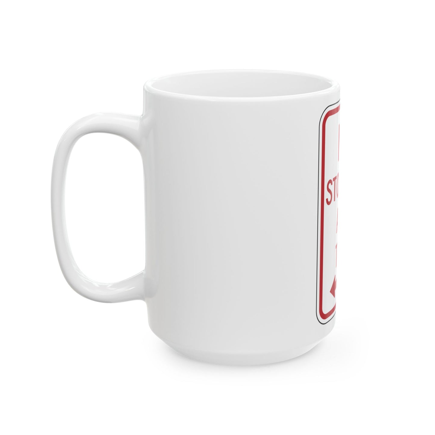 NYSDOT NYP1-7 (New York) (Road Sign) White Coffee Mug