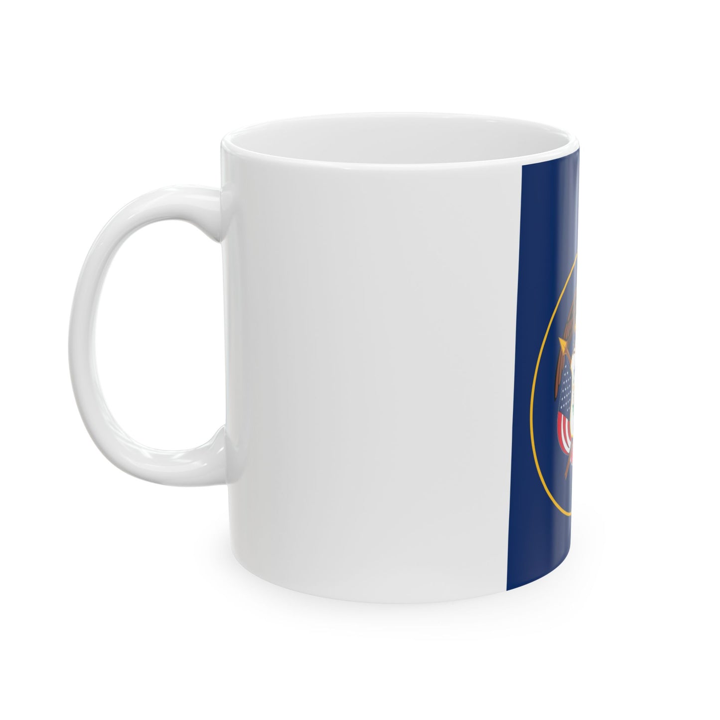 Flag-map of Utah (United States) White Coffee Mug