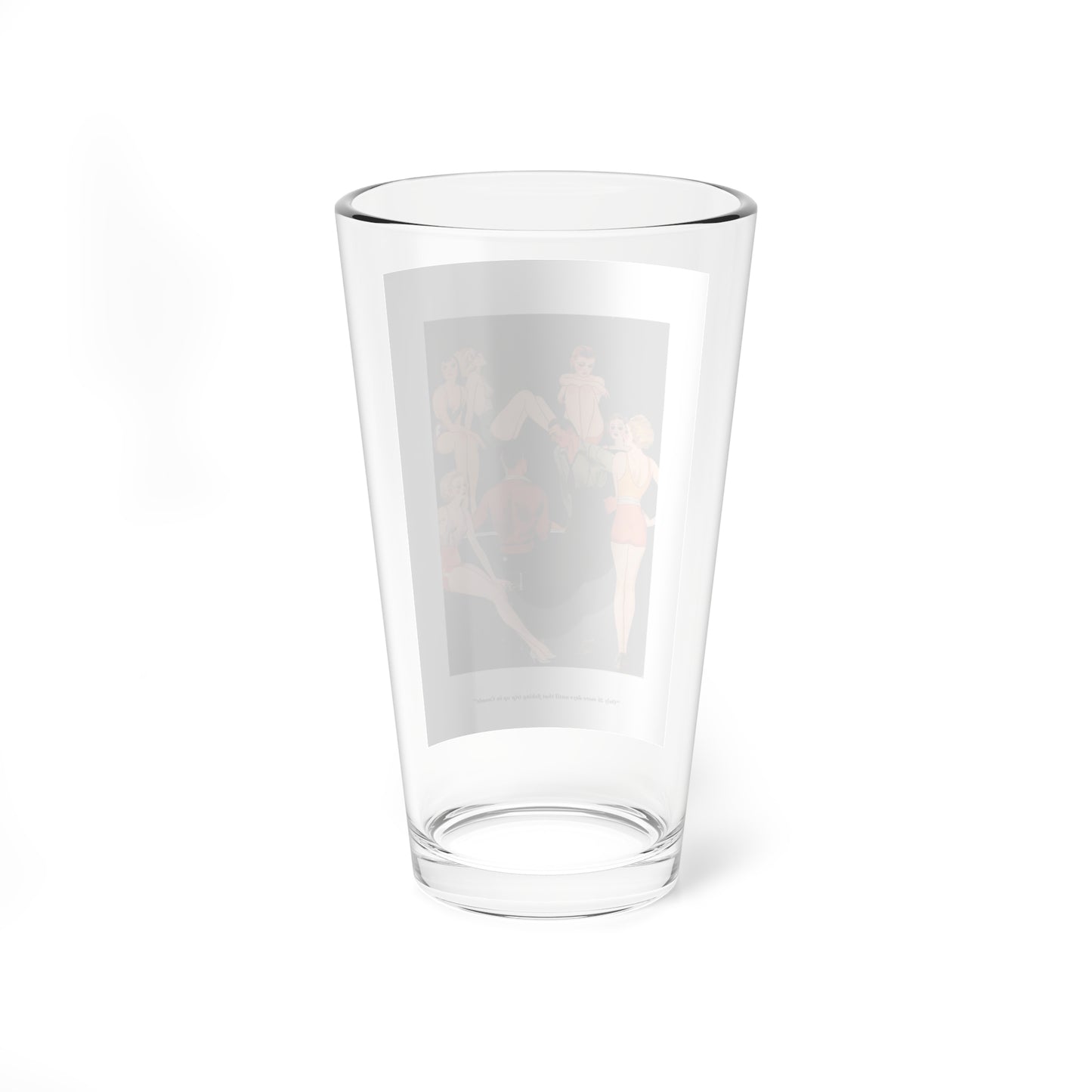 Only 26 more days untilthat fishing trip up in Canada, Esquire, June 1934 (Magazine Illustration) Pint Glass 16oz